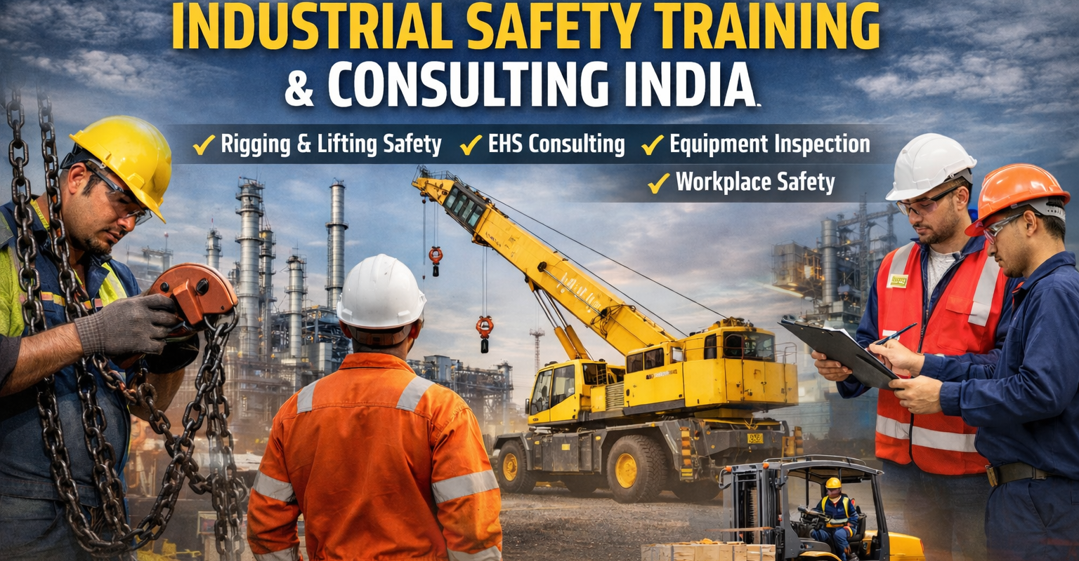 advanced industrial safety training and consulting India for rigging lifting crane and workplace safety